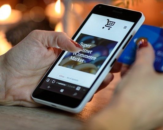 shopping-online Achat en ligne via smartphone